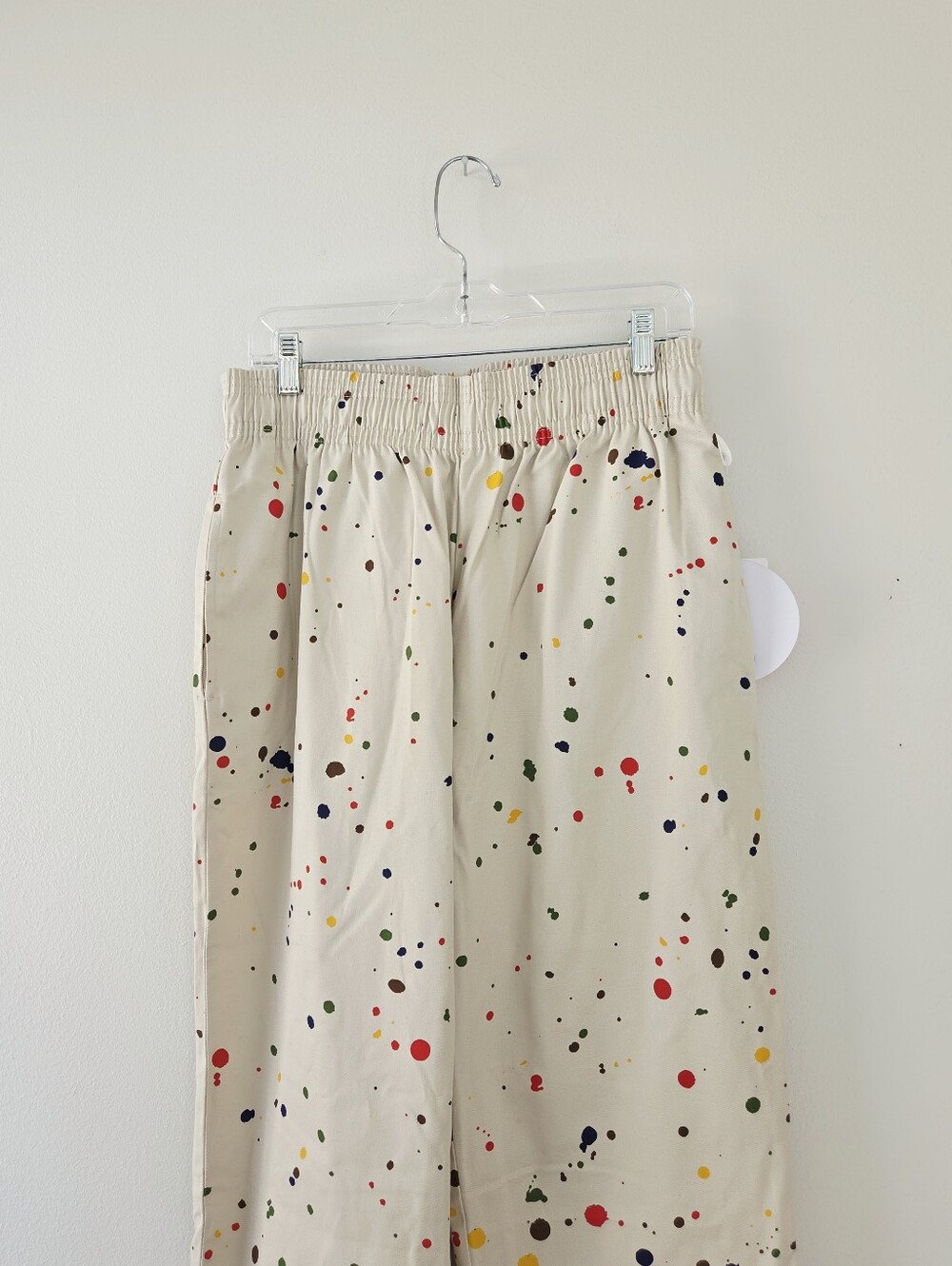 Cookman Chef Pants Large Unisex Sauce Splash Beige - Picture 3 of 6